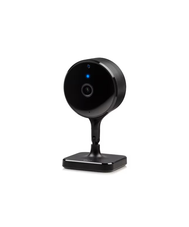 Eve Wireless Indoor Plug-in Smart Security Camera with Night Vision 2-way Audio Built-in microphone and speakers Black