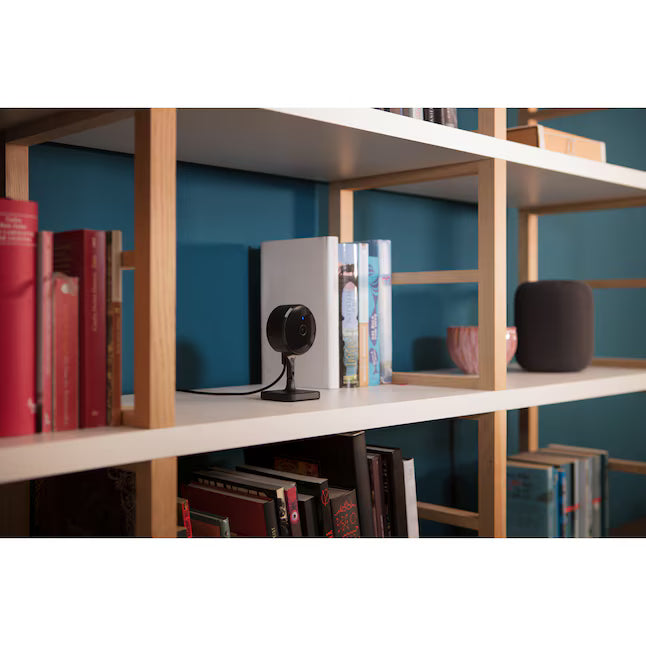 Eve Wireless Indoor Plug-in Smart Security Camera with Night Vision 2-way Audio Built-in microphone and speakers Black