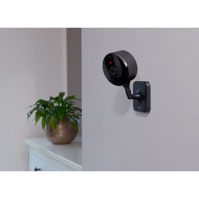 Eve Wireless Indoor Plug-in Smart Security Camera with Night Vision 2-way Audio Built-in microphone and speakers Black