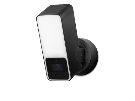 Eve Outdoor Cam- Smart Wired Dimmable Outdoor Floodlight works with Apple Home 2-way Comm End-to-End Encryption Black