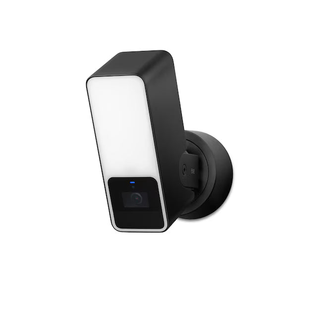 Eve Outdoor Cam- Smart Wired Dimmable Outdoor Floodlight works with Apple Home 2-way Comm End-to-End Encryption Black