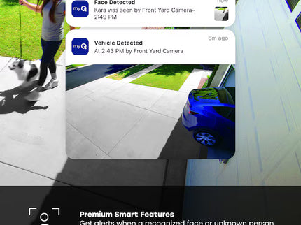 Chamberlain myQ Outdoor 1 -Channel 1 -Camera 2K Battery-operated Mounted No internal memory Internet Cloud-based Security Camera System