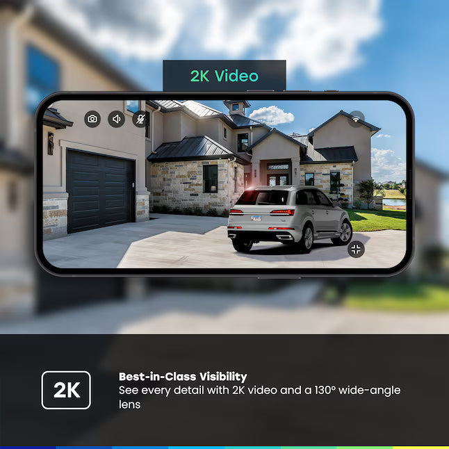 Chamberlain myQ Outdoor 1 -Channel 1 -Camera 2K Battery-operated Mounted No internal memory Internet Cloud-based Security Camera System