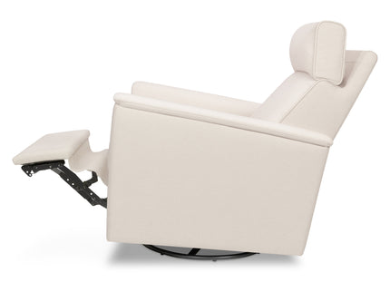 M17183PCMEW,Namesake,Willa Deluxe Power Glider Recliner w/Heat&Massage in Performance Cream Eco-Weave