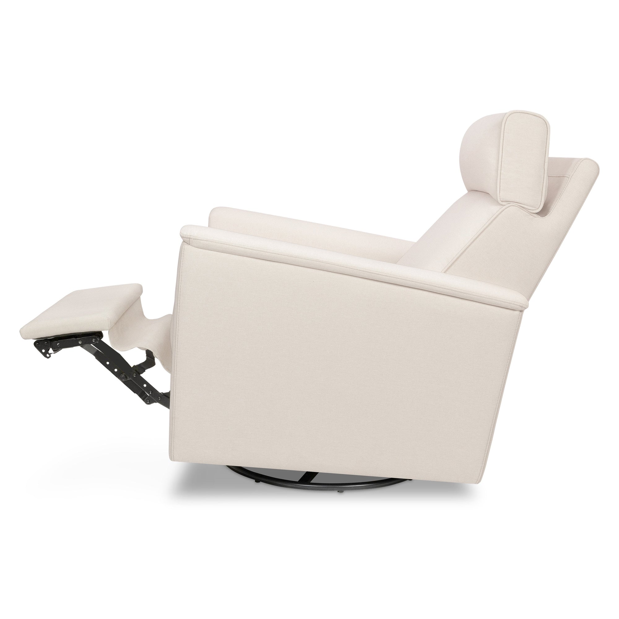 M17183PCMEW,Namesake,Willa Deluxe Power Glider Recliner w/Heat&Massage in Performance Cream Eco-Weave