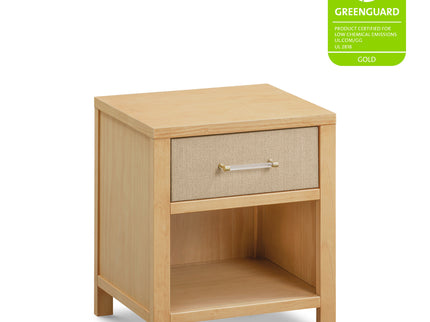 M24860HYPSEW,Namesake,Eloise Nightstand  Assembled in Honey & Performance Sand Eco-Weave