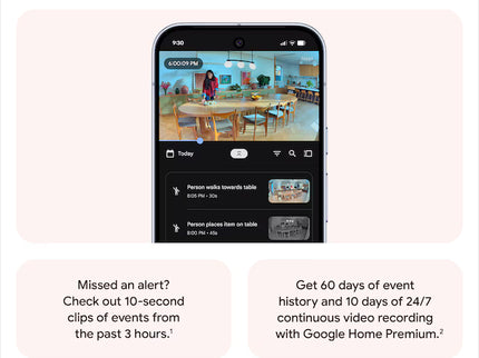 Google Nest Cam Indoor (wired, 3rd gen) - Snow
