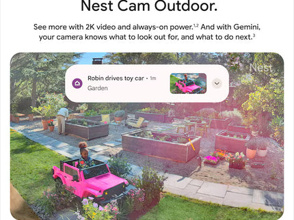 Google Nest Cam Outdoor (wired, 2nd gen) - Snow