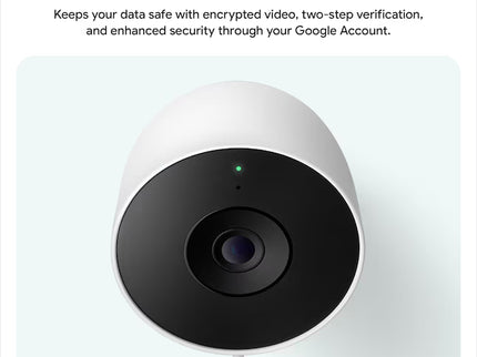 Google Nest Cam Outdoor (wired, 2nd gen) - Snow