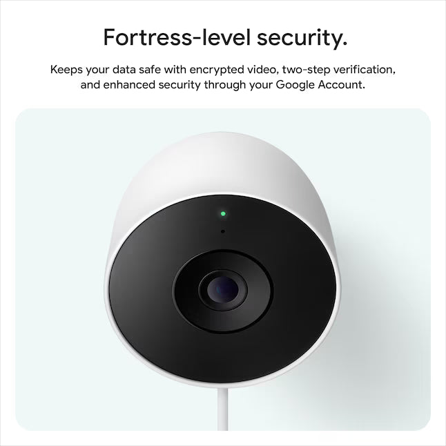 Google Nest Cam Outdoor (wired, 2nd gen) - Snow