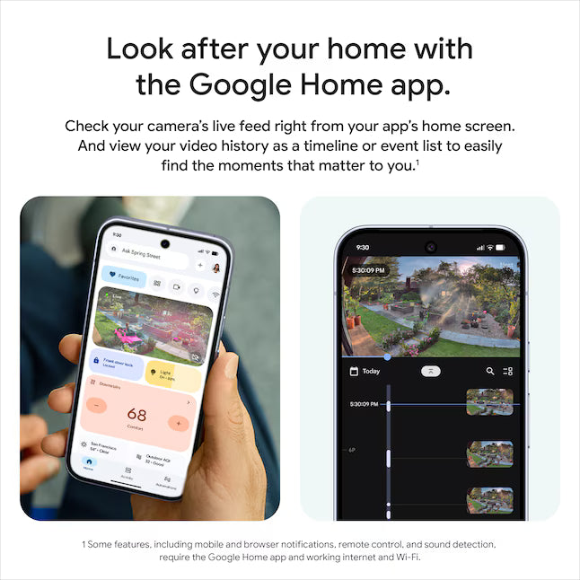 Google Nest Cam Outdoor (wired, 2nd gen) - Snow