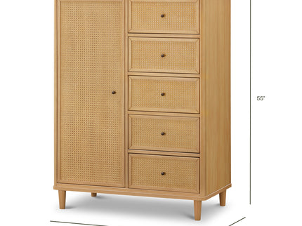M23727HYHC,Namesake,Marin Chifforobe  Assembled in Honey and Honey Cane
