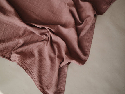 Mushie Organic Cotton Muslin Swaddle Blanket