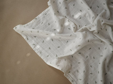 Mushie Organic Cotton Muslin Swaddle Blanket