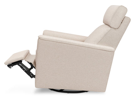 M17182PBEW,Namesake,Willa Pro Power Glider Recliner w/ Power Lumbar in Performance Beach Eco-Weave
