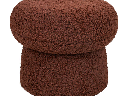 M31585RT,Babyletto Kids,Mini Mushroom Pouf in Rouge Teddy Loop