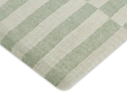 T30534,Babyletto,Moss Stripe Muslin All-Stages Bassinet Sheet in GOTS Certified Organic Cotton