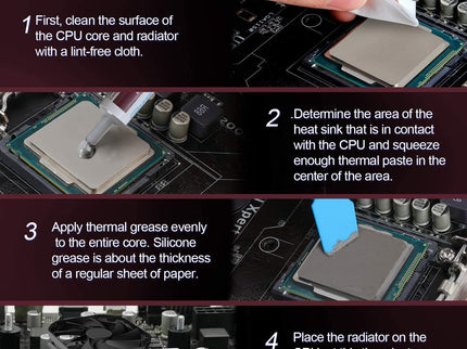HY-510-100 g (25 g × 4) – Non-Conductive Silicone Thermal Paste for CPU