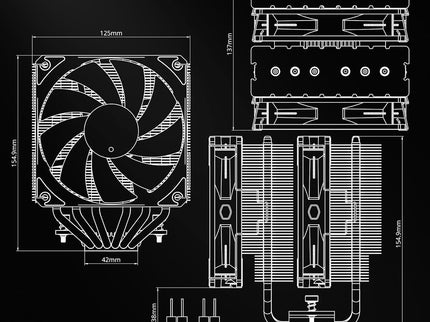 Cooler Master Hyper 620S Dual Tower CPU Air Cooler