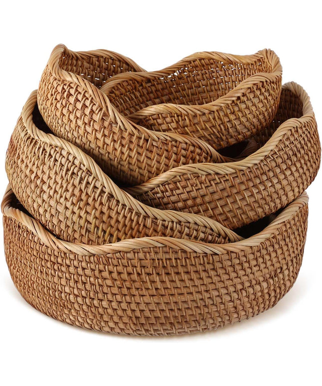 Solora 5 Pcs Round Rattan