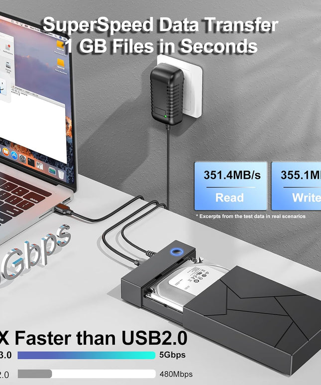 Hard Drive Enclosure 3.5, FEMORO USB 3.0