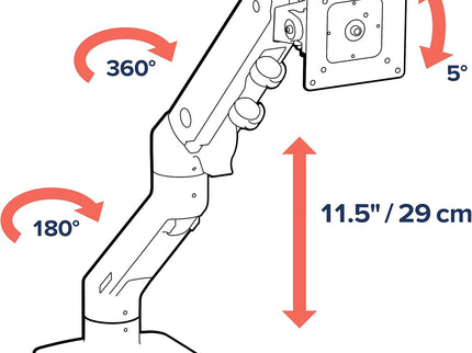 Ergotron HX Premium Heavy-Duty Monitor Arm