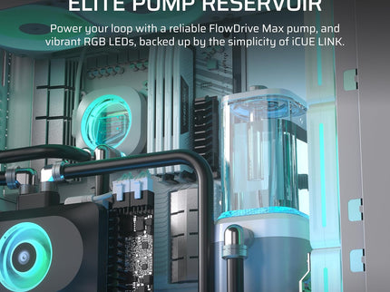 CORSAIR iCUE XD6 RGB Elite Pump/Reservoir – 440ml,
