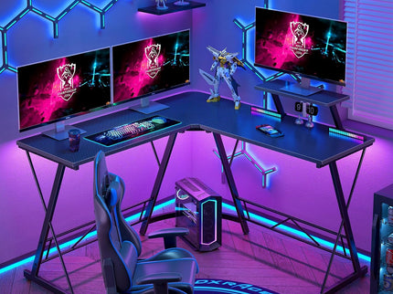 Mr IRONSTONE L-Shaped Gaming Desk