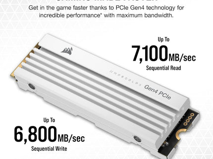 Corsair MP600 PRO LPX 2TB M.2 NVMe PCIe x4 Gen4 SSD