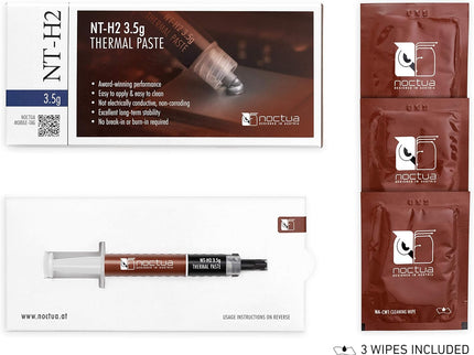 Noctua NT-H2 3.5g, Thermal Computer Paste incl. 3 Cleaning Wipes (3.5g)