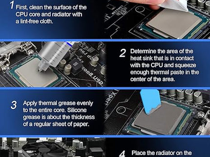 HY510-50 g (25 g × 2) – Non-Conductive Silicone Thermal Paste for CPU