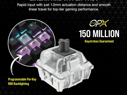 Corsair K70 RGB TKL Champion Series – Optical-Mechanical Keyboard