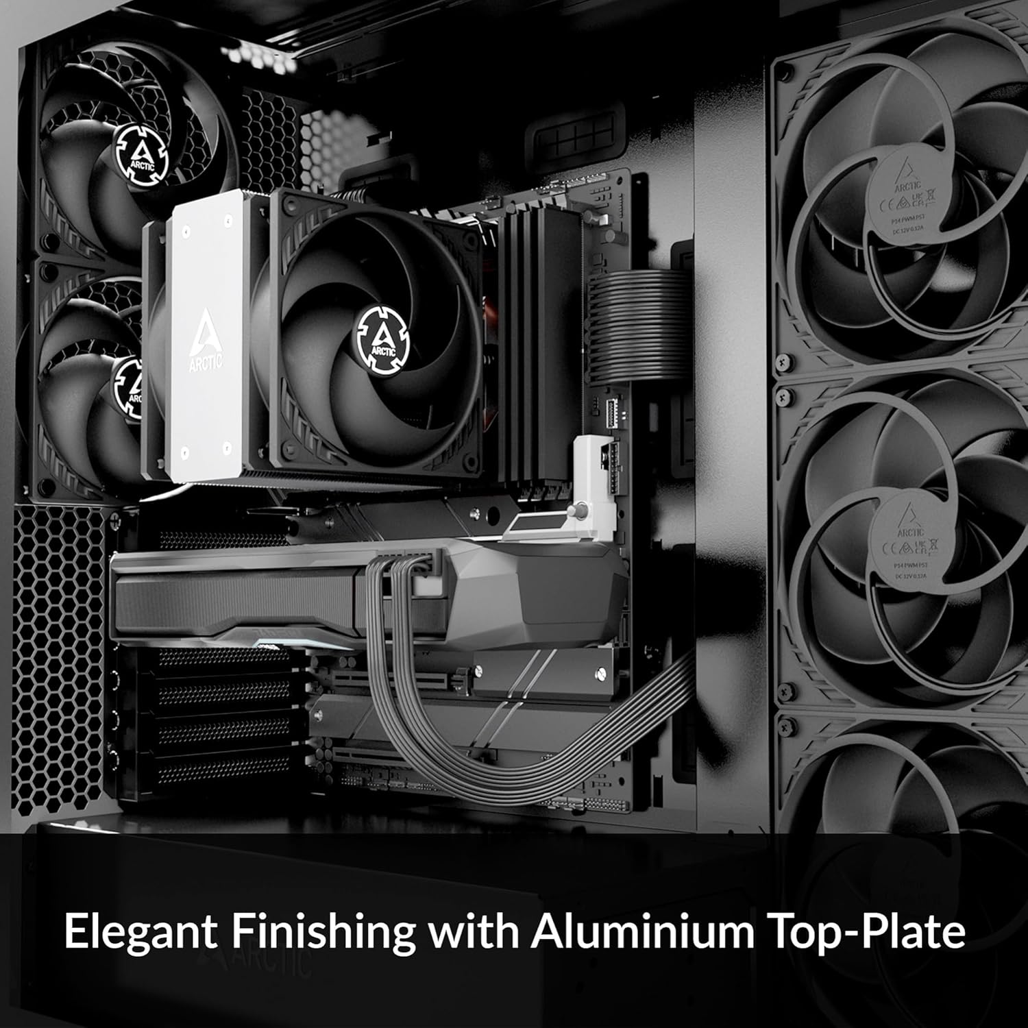 ARCTIC Freezer 36 CPU Cooler – Single Tower, Push-Pull 120mm P-Fans, 4 Heat Pipes, 200–1800 RPM, MX-6 Thermal Paste
