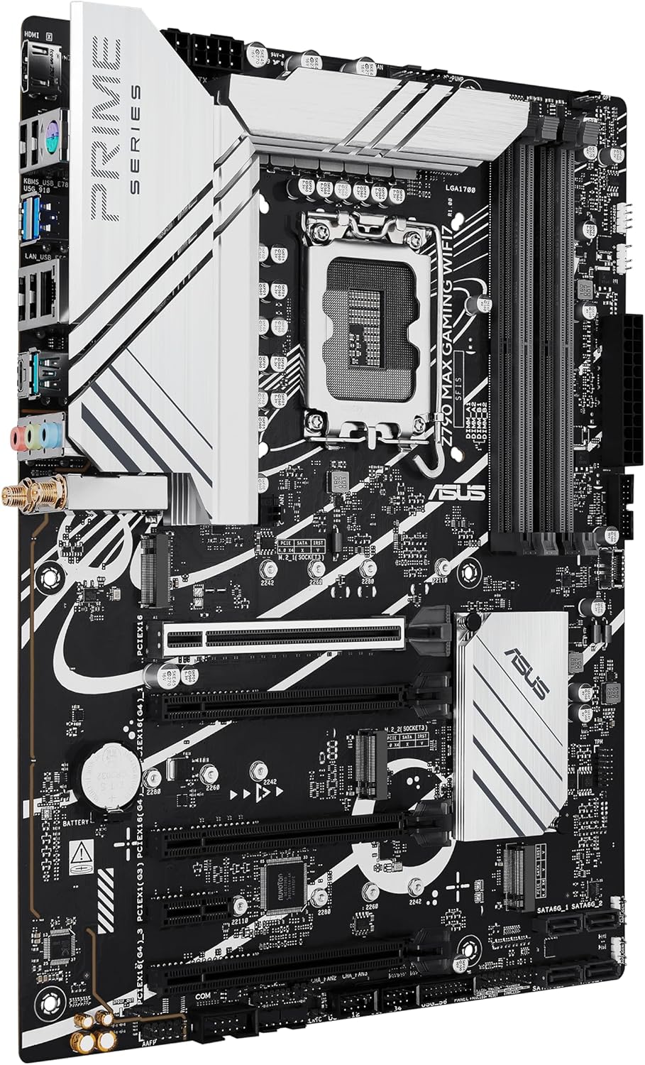 ASUS Z790 MAX Gaming WIFI7 Intel Z790 (LGA 1700) ATX Motherboard with PCIe 5.0, Three M.2 Slots, 14+1 DrMOS, DDR5, WiFi 7, Realtek 1Gb LAN, HDMI, USB 20Gbps Type-C®, Thunderbolt™ (USB4®), Aura Sync