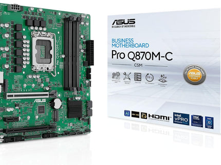 ASUS Pro Q870M-C-CSM Micro-ATX mATX Q870 Business Motherboard