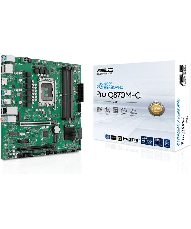 ASUS Pro Q870M-C-CSM Micro-ATX mATX Q870 Business Motherboard