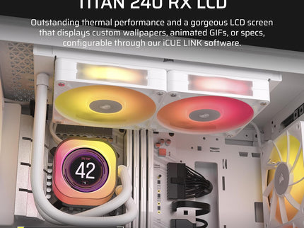 Corsair iCUE Link Titan 240 RX LCD Liquid CPU Cooler