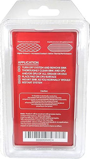 High Compression Thermal Pad - Permanent Replacement for Thermal Paste/Grease (40X40mm 5-Pack)