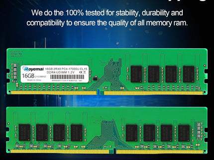 32GB DDR4 17000U PC4 2133 2X16GB UDIMM