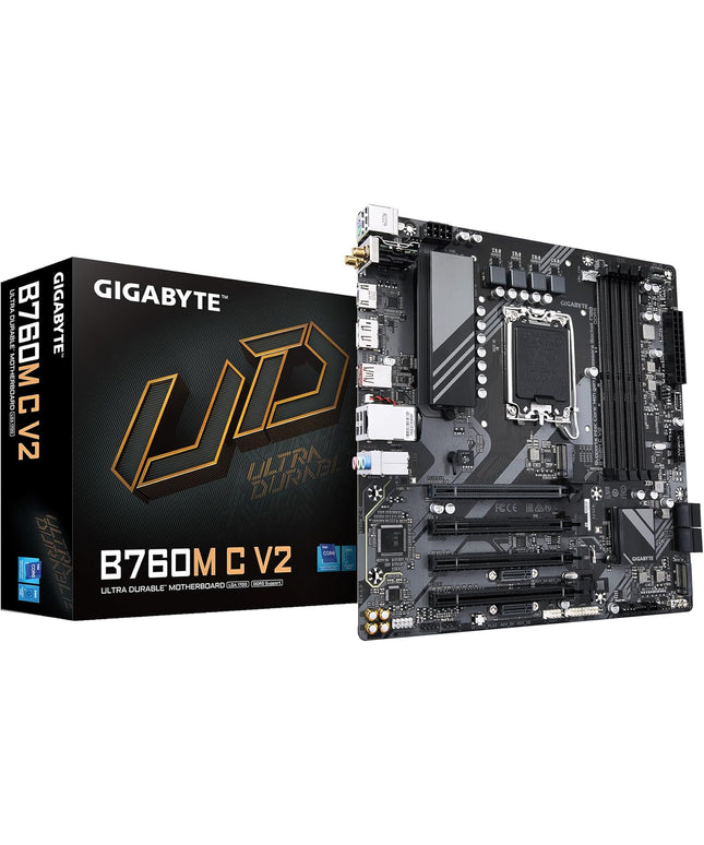 GIGABYTE B760M C V2 LGA 1700 Intel B760 M-ATX Motherboard