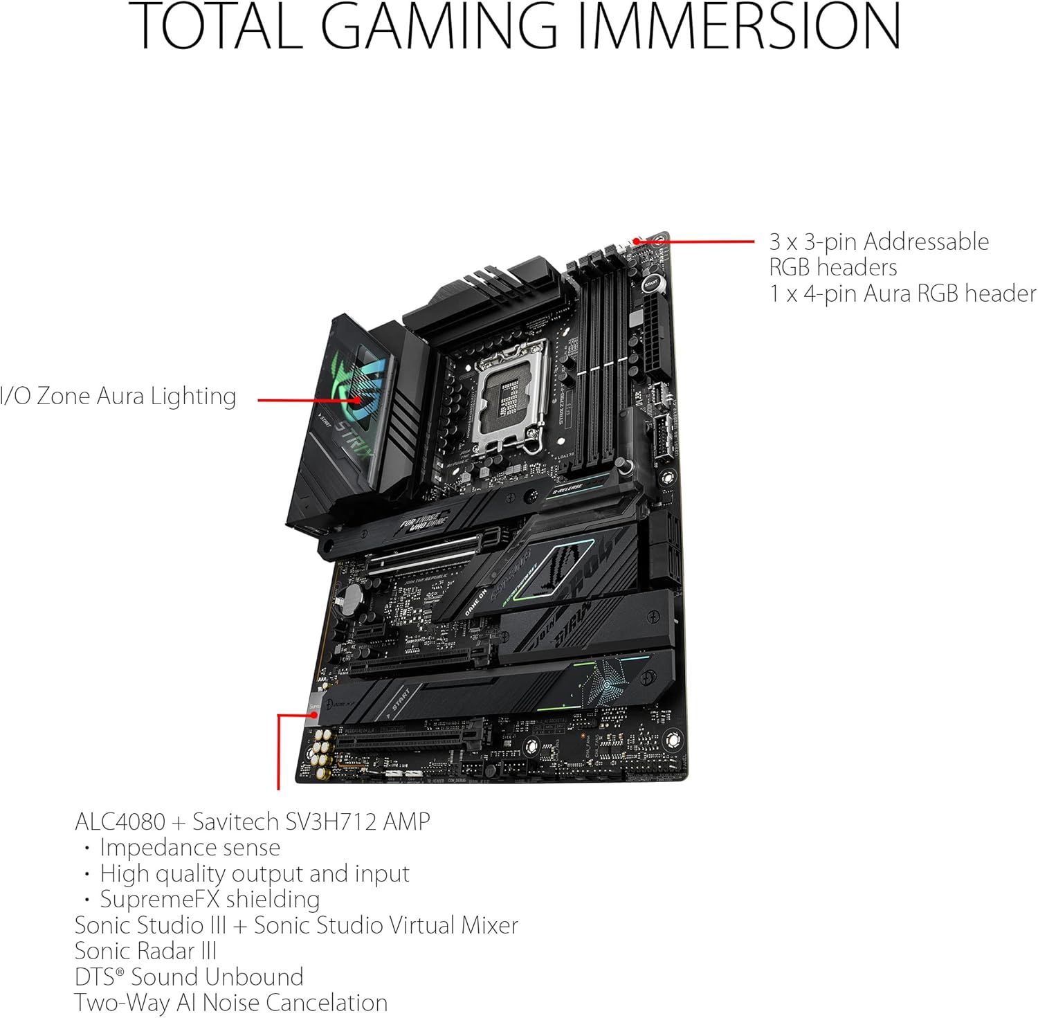 ASUS ROG Strix Z790-F Gaming WiFi 6E LGA 1700(Intel 14th&13th &12th Gen) ATX gaming motherboard(16 + 1 power stages,DDR5,four M.2 slots, PCIe 5.0,WiFi 6E,USB 3.2 Gen 2x2 Type-C with PD 3.0 up to 30W)