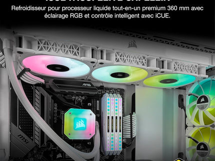 Corsair iCUE H150i Elite Capellix Liquid CPU Cooler - White