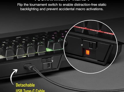 Corsair K70 RGB TKL Champion Series – Optical-Mechanical Keyboard