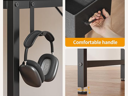 CubiCubi Computer Desk with 2 Drawers