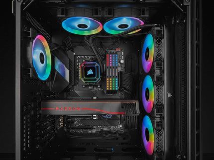 Corsair iCUE H150i Elite Capellix Liquid CPU Cooler, RGB Pump + Fans, 360mm for Radiator