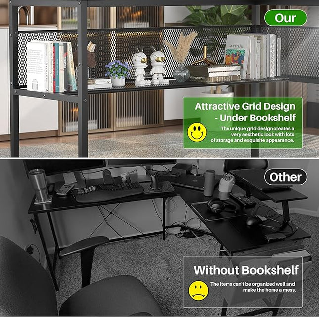 Unikito L-Shaped Desk – White