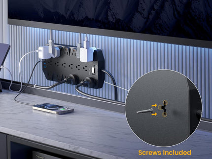 Surge Protector Power Strip, SUPERDANNY 18 AC Outlets with 4 USB Ports