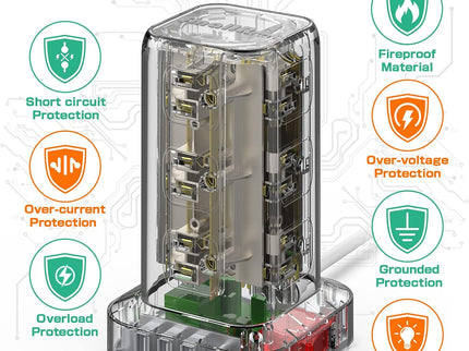 Extension Cord with Multiple Outlets, Surge Protector Power Strip