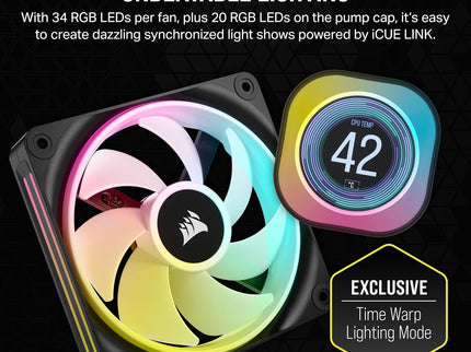 Corsair iCUE Link H170i LCD Liquid CPU Cooler