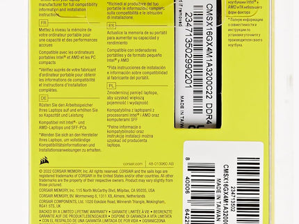 CORSAIR Vengeance SODIMM DDR4 RAM